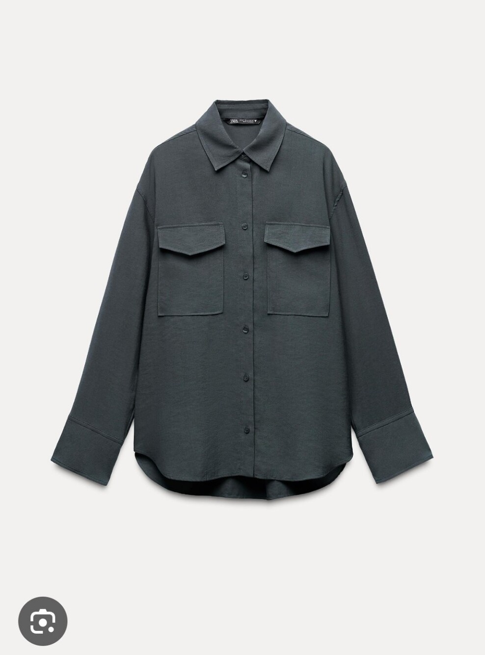 ZARA | XS (Oversized) Button Dowm Shirt | dark teal